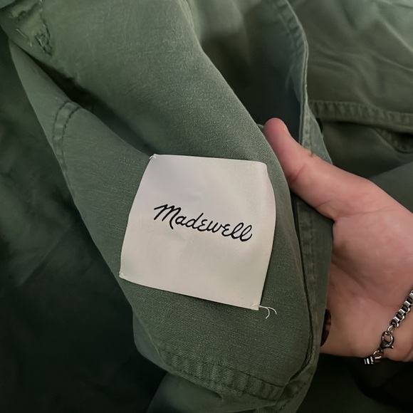 Madewell NWT Easy Utility Shirt-Jacket green womens size 3X - Picture 10 of 12